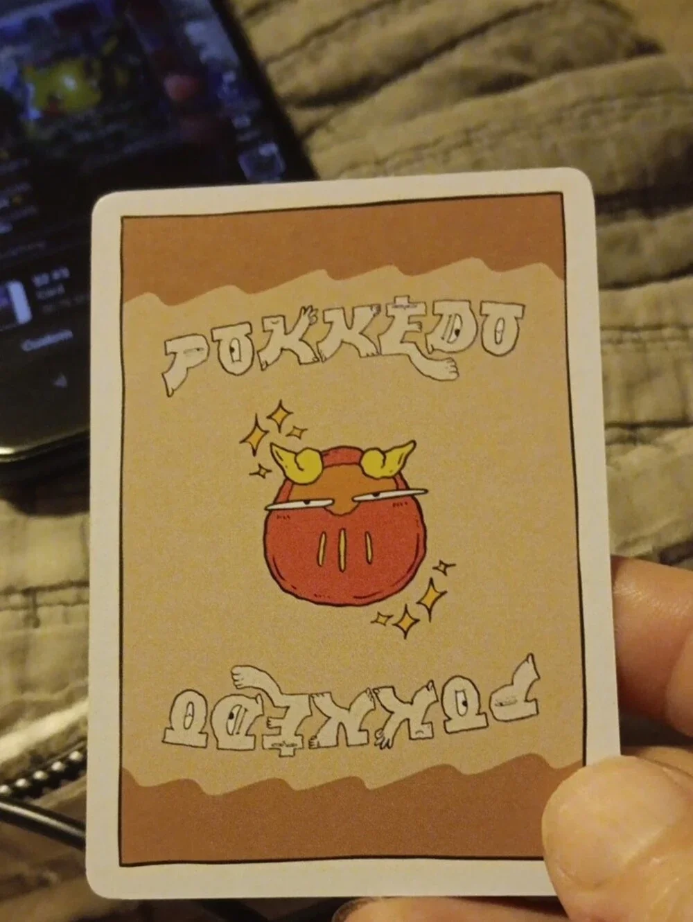 Pokemon Purple and Yellow Trading Card